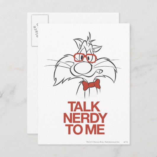 SYLVESTER™ - Bespreek Nerdy bij mij Briefkaart (Voorkant / Achterkant)