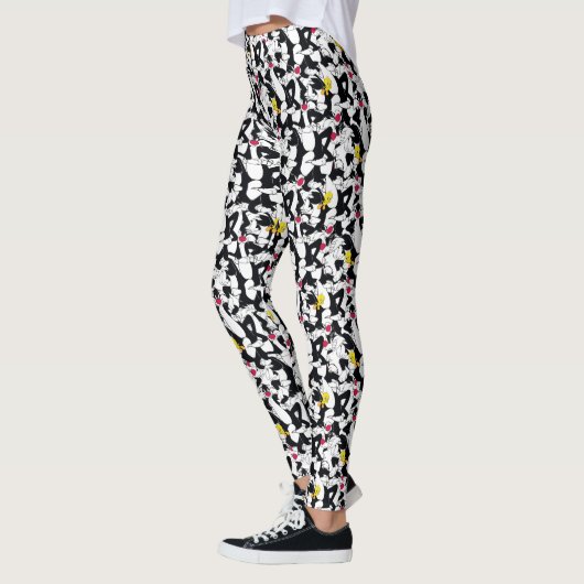 SYLVESTER™- EN TWEETY™-patroonsysteem Leggings (Links)