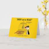 SYLVESTER™ EN TWEEY™ | Birdy and the Beast Kaart (Gele Bloem)