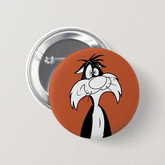 SYLVESTER™ Gekke Ronde Button 5,7 Cm (Voorkant /achterkant)