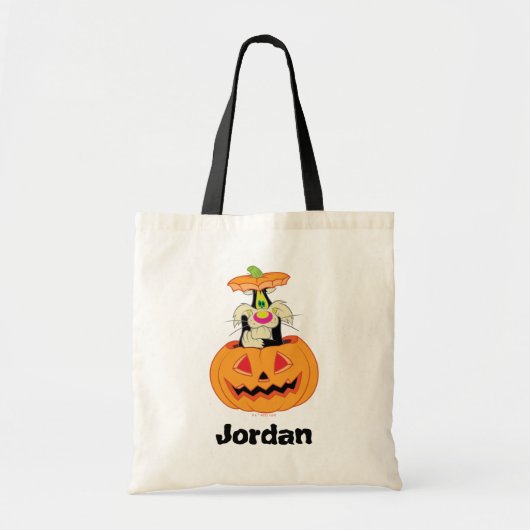 SYLVESTER™ Hiding in een Jack-o-Lantern Tote Bag (Voorkant)