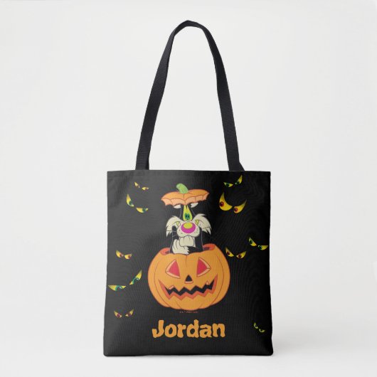 SYLVESTER™ Hiding in een Jack-o-Lantern Tote Bag (Voorkant)