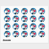Sylvester Jr. | Klassieke Pose Ronde Sticker (Vel)