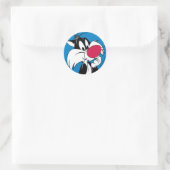 Sylvester Jr. | Klassieke Pose Ronde Sticker (Tas)
