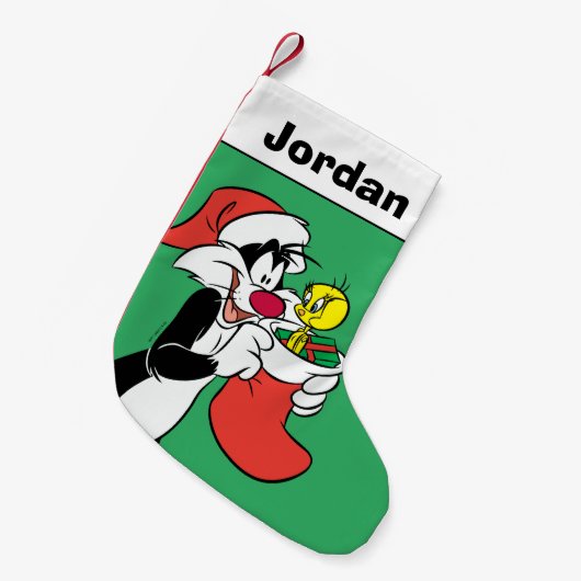 SYLVESTER™ Kat met kous Kleine Kerstsok (Voorkant (Hangend))