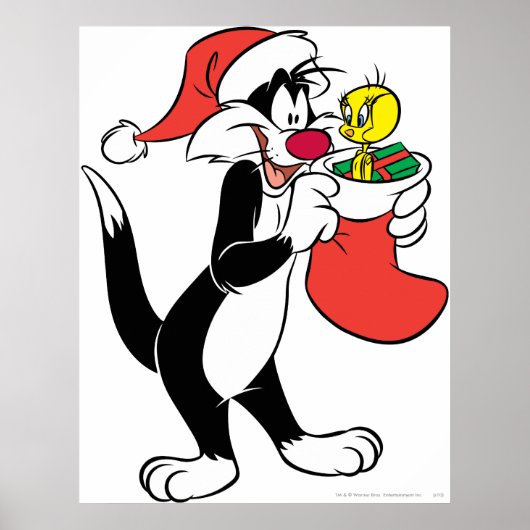 Sylvester Kat met Kous Poster (Voorkant)