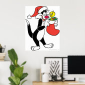 Sylvester Kat met Kous Poster (Thuiskantoor)