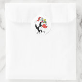 SYLVESTER™ Kat met kous Ronde Sticker (Tas)