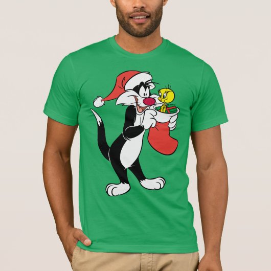 SYLVESTER™ Kat met kous T-shirt (Voorkant)