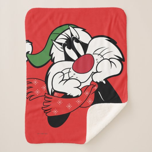 SYLVESTER™ kerstgedachten Sherpa Deken (Voorkant)