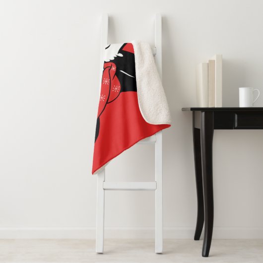 SYLVESTER™ kerstgedachten Sherpa Deken (In situ)