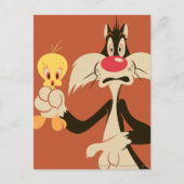 SYLVESTER™ met TWEETY™ Briefkaart (Voorkant)