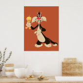 SYLVESTER™ met TWEETY™ Poster (Keuken)