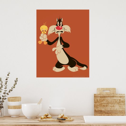 SYLVESTER™ met TWEETY™ Poster (Keuken)