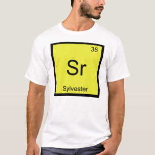 Sylvester Naam Chemie Element Periodiek Systeem T-shirt