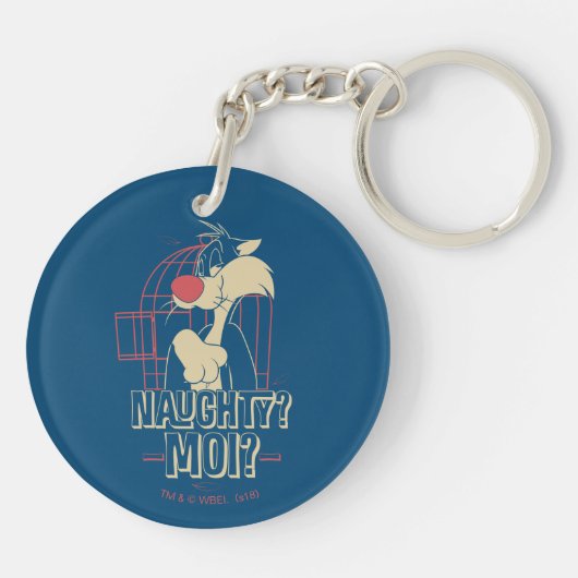 SYLVESTER™- Naughty? Moi? Sleutelhanger (Achterkant)