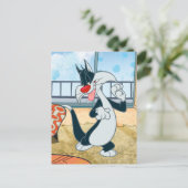 Sylvester Paw Up Briefkaart (Staand voorkant)