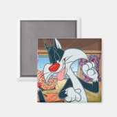 Sylvester Paw Up Magneet (Voorkant / Achterkant)