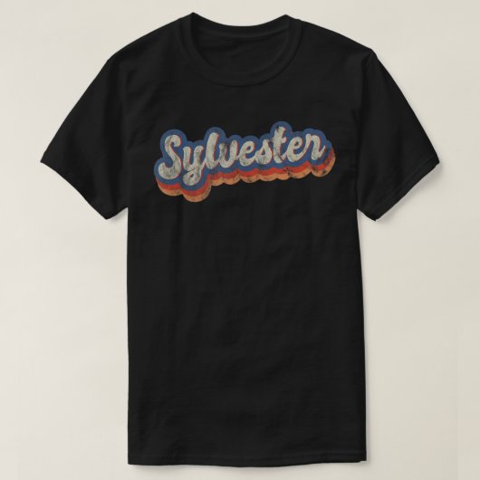 Sylvester Persoonlijke naam Shirt Aangepaste lette (Design voorkant)