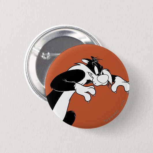 SYLVESTER™ Prowling Ronde Button 5,7 Cm (Voorkant /achterkant)