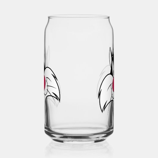 SYLVESTER™ Red Nose Face Blikvorm Glas (Links)