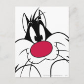 SYLVESTER™ Red Nose Face Briefkaart (Voorkant)