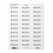 SYLVESTER™ Red Nose Face Etiket (Full Sheet)