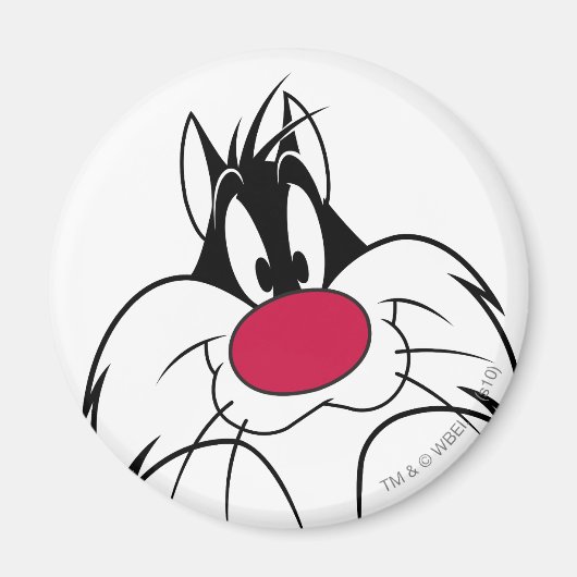 SYLVESTER™ Red Nose Face Magneet (Voorkant)