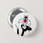 SYLVESTER™ Red Nose Ronde Button 5,7 Cm (Voorkant /achterkant)