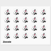 SYLVESTER™ Red Nose Ronde Sticker (Vel)
