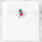SYLVESTER™ Rode Neus Gezicht Ronde Sticker (Tas)