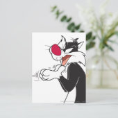 SYLVESTER™ Rubberen Briefkaart (Staand voorkant)