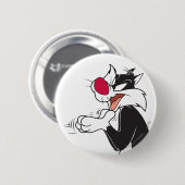 SYLVESTER™ Rubberen Ronde Button 5,7 Cm (Voorkant /achterkant)