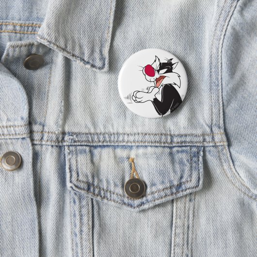 SYLVESTER™ Rubberen Ronde Button 5,7 Cm (In situ)