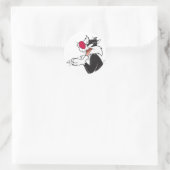 SYLVESTER™ Rubberen Ronde Sticker (Tas)