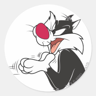 SYLVESTER™ Rubberen Ronde Sticker