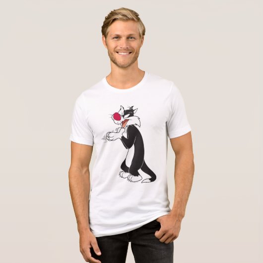 SYLVESTER™ Rubberen Tri-Blend Shirt (Voorkant volledig)