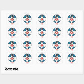 SYLVESTER™ Stippenpictogram Vierkante Sticker (Vel)