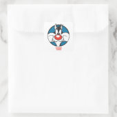 SYLVESTER™ Stippenpictogram Vierkante Sticker (Tas)