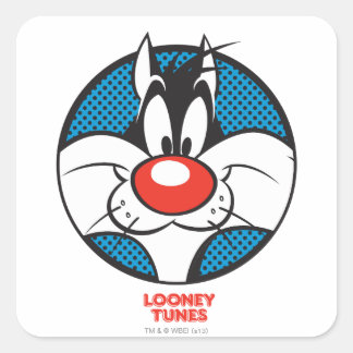 SYLVESTER™ Stippenpictogram Vierkante Sticker