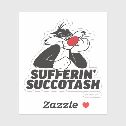SYLVESTER™ "Sufferin" Succotash" Sticker (Vel)