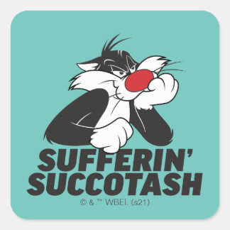 SYLVESTER™ "Sufferin" Succotash" Vierkante Sticker