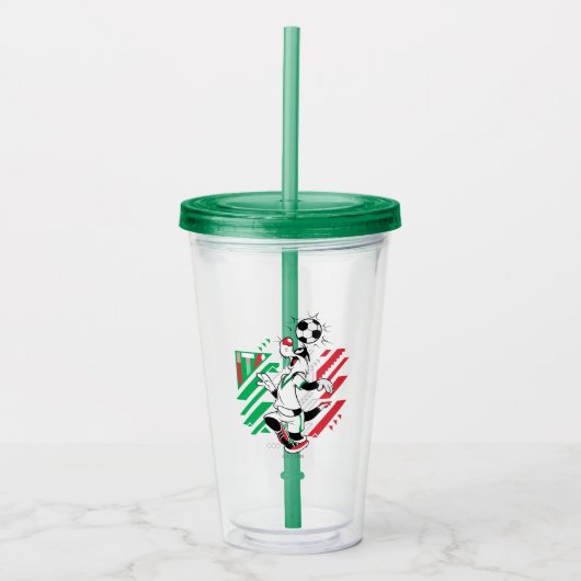 SYLVESTER™ Team Italië Voetbal Grafisch Acryl Drinkbeker (Voorkant)