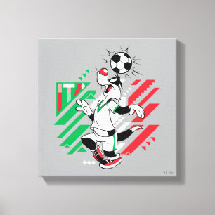 SYLVESTER™ Team Italië Voetbal Grafisch Canvas Afdruk
