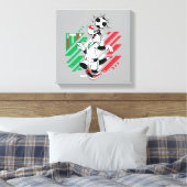 SYLVESTER™ Team Italië Voetbal Grafisch Canvas Afdruk (Insitu (Slaapkamer))