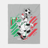 SYLVESTER™ Team Italië Voetbal Grafisch Fleece Deken (Voorkant)