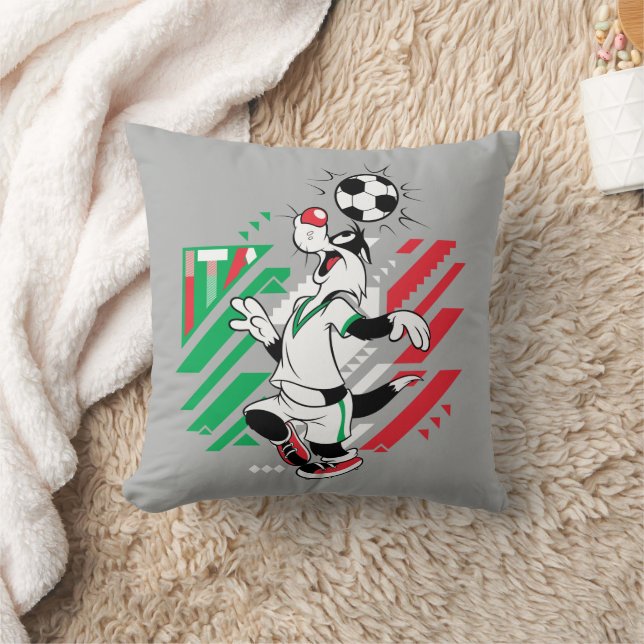 SYLVESTER™ Team Italië Voetbal Grafisch Kussen (Deken)