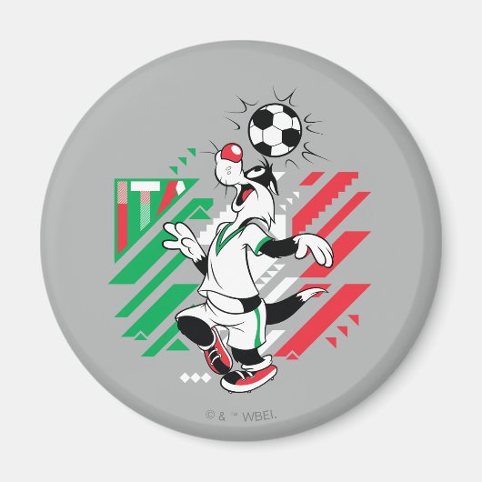 SYLVESTER™ Team Italië Voetbal Grafisch Magneet (Voorkant)