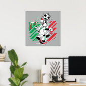 SYLVESTER™ Team Italië Voetbal Grafisch Poster (Thuiskantoor)