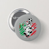 SYLVESTER™ Team Italië Voetbal Grafisch Ronde Button 5,7 Cm (Voorkant /achterkant)